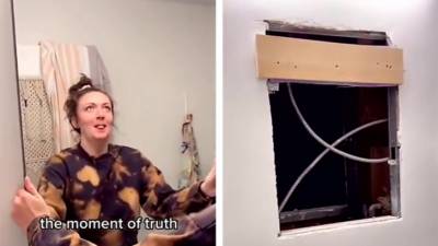 Elle découvre un appartement abandonné derrière le miroir de sa salle de bain